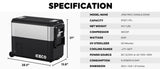 JP50 Pro Dual Zone Wheeled Car Fridge With Cover | ICECO | 50 LT - Xtrusion Overland