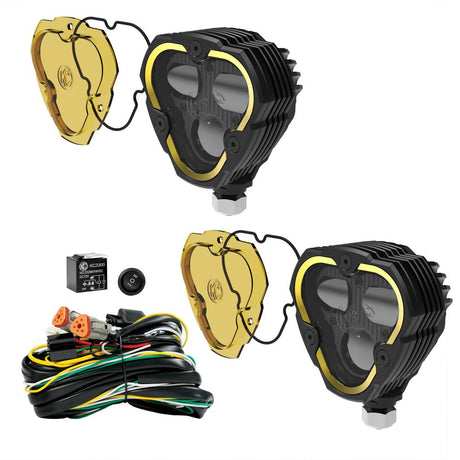 KC FLEX ERA® 3 Dual Mode SAE Fog Lights - 2-Light Master Kit - Xtrusion Overland