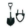 Krazy Beaver Mini Shovel with guard (Textured Black Head / Black Handle  45641) - Xtrusion Overland