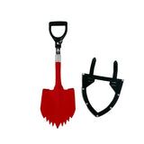 Krazy Beaver Mini Shovel with guard(Textured Red Head / Black Handle  45642) - Xtrusion Overland