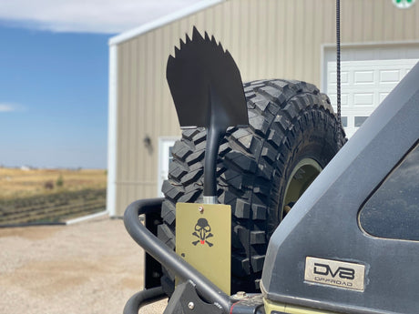 Krazy Beaver Shovel XL (Black Textured Head / Black Handle) - Xtrusion Overland