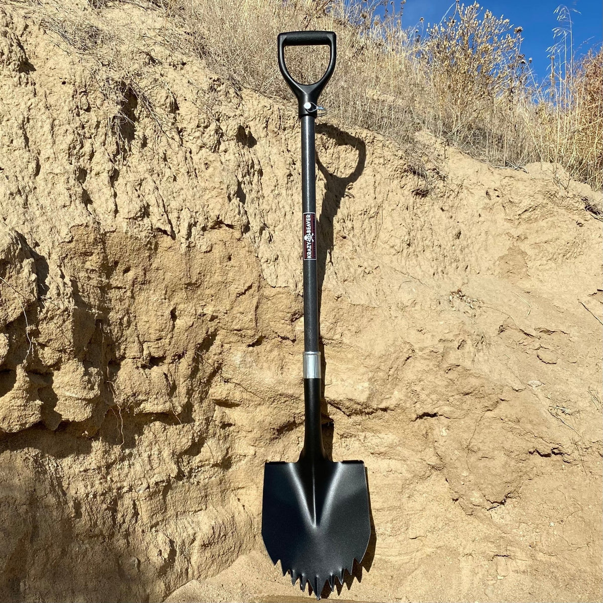 Krazy Beaver Shovel XL (Black Textured Head / Black Handle) - Xtrusion Overland
