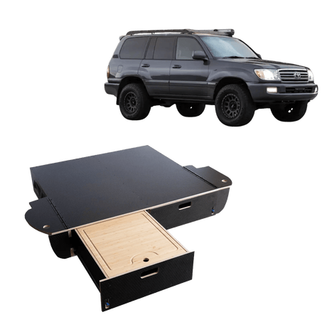 Land Cruiser 100 | Dual Drawer Storage System & Bed Platform | 1998–2007 Toyota - Xtrusion Overland