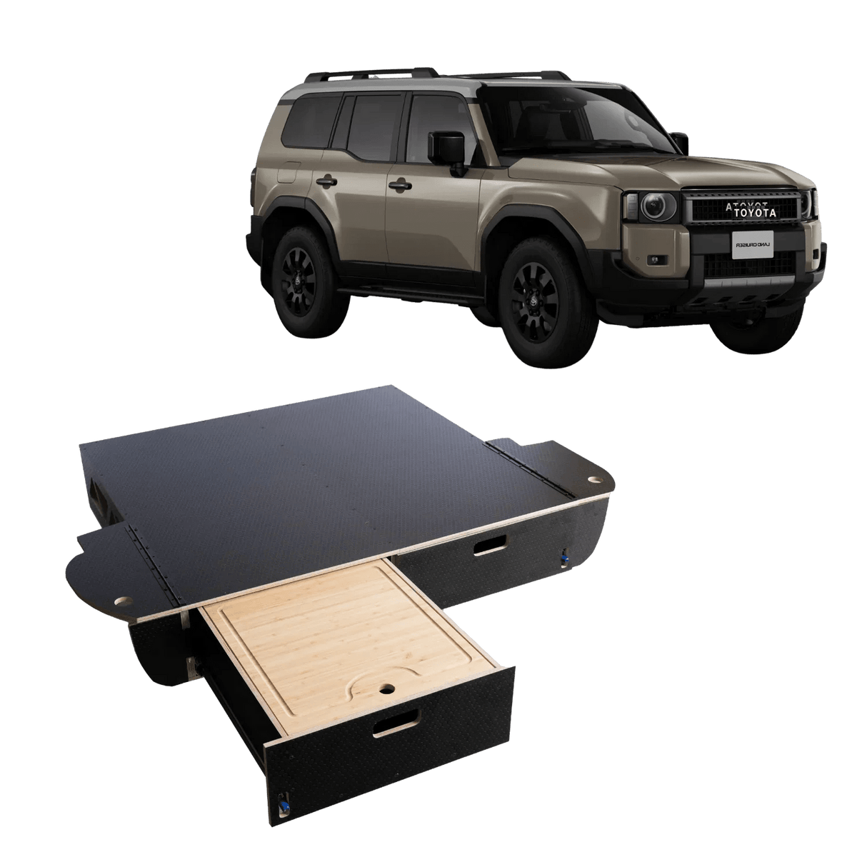Land Cruiser 250 | Dual Drawer Storage System & Bed Platform | Toyota 2024+ LC250 - Xtrusion Overland