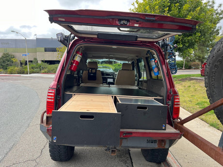 Land Cruiser 80 | Dual Drawer Storage System & Bed Platform | 1990–1997 Toyota LC80 - Xtrusion Overland