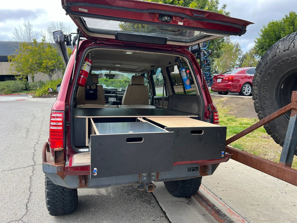 Land Cruiser 80 | Dual Drawer Storage System & Bed Platform | 1990–1997 Toyota LC80 - Xtrusion Overland