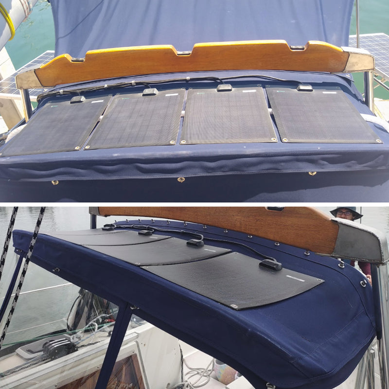 LensunSolar 20W 12V Black Flexible Solar Panel