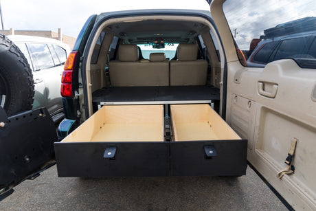 Lexus GX470 2002 - 2009 1st Gen. - Side x Side Drawer Module with Fitted Top Plate - 41 - 3/8"W x 10"H x 36"D - Xtrusion Overland