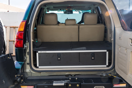 Lexus GX470 2002 - 2009 1st Gen. - Side x Side Drawer Module with Fitted Top Plate - 41 - 3/8"W x 10"H x 36"D - Xtrusion Overland