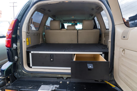 Lexus GX470 2002 - 2009 1st Gen. - Side x Side Drawer Module with Fitted Top Plate - 41 - 3/8"W x 10"H x 36"D - Xtrusion Overland