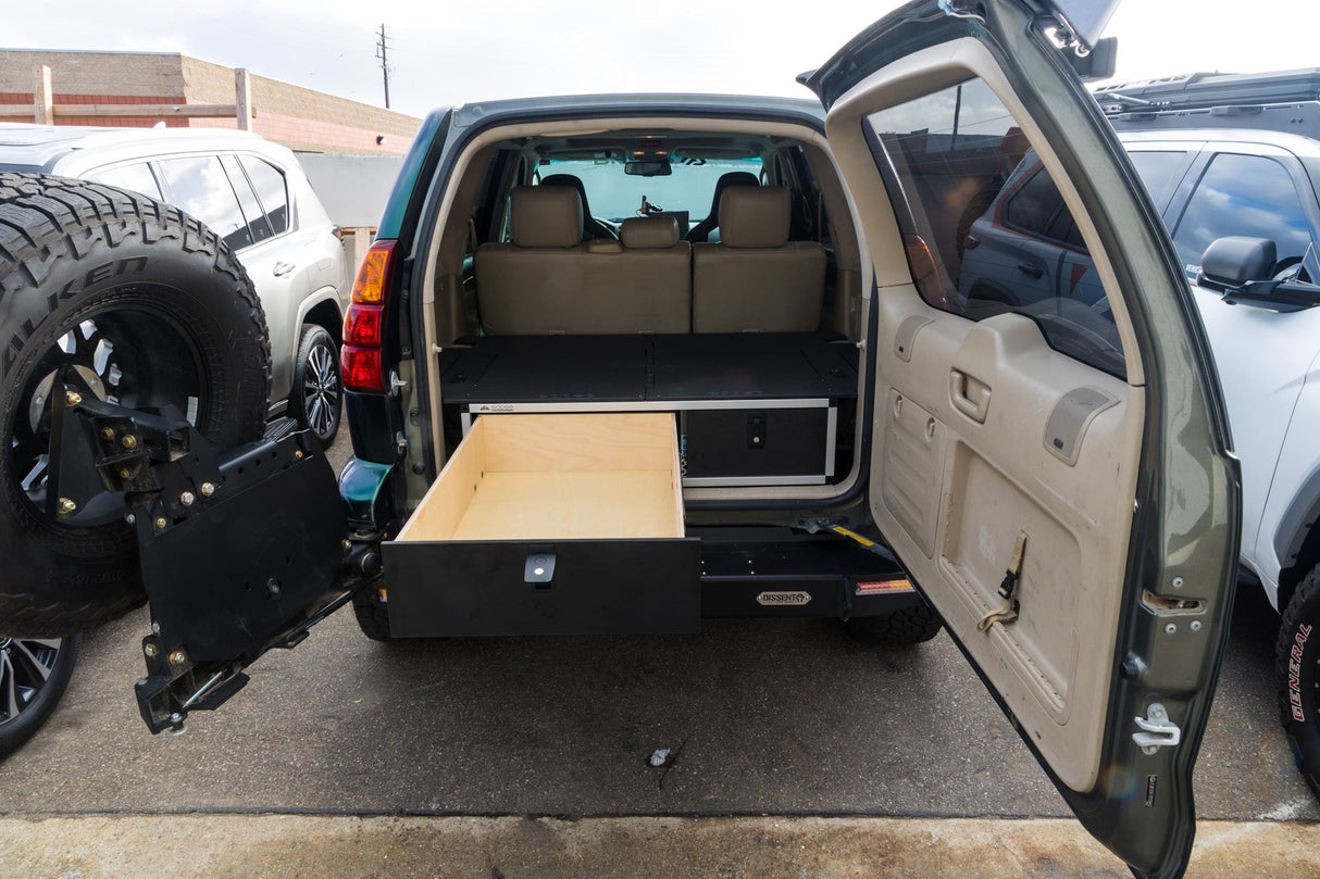 Lexus GX470 2002 - 2009 1st Gen. - Side x Side Drawer Module with Fitted Top Plate - 41 - 3/8"W x 10"H x 36"D - Xtrusion Overland