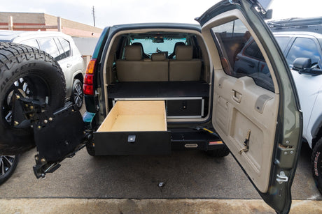 Lexus GX470 2002 - 2009 1st Gen. - Side x Side Drawer Module with Fitted Top Plate - 41 - 3/8"W x 10"H x 36"D - Xtrusion Overland