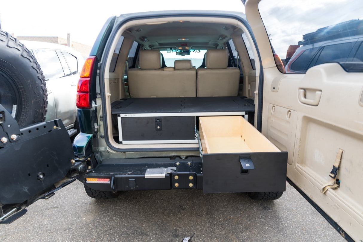 Lexus GX470 2002 - 2009 1st Gen. - Side x Side Drawer Module with Fitted Top Plate - 41 - 3/8"W x 10"H x 36"D - Xtrusion Overland