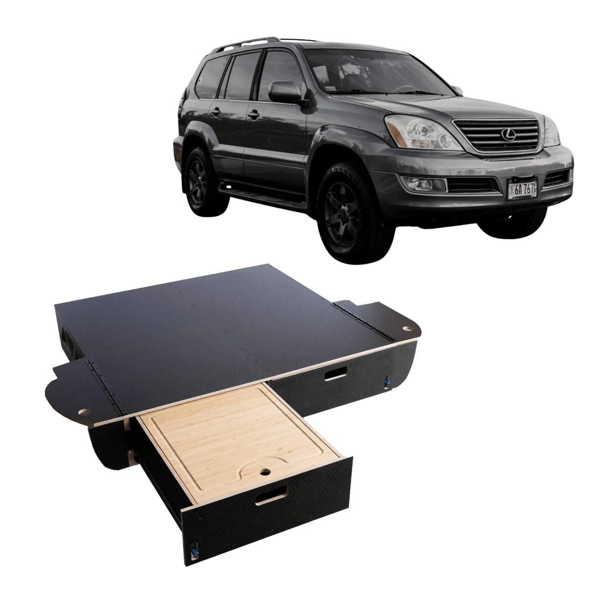 Lexus GX470 | Dual Drawer Storage System & Bed Platform | ( 2003–2009 ) - Xtrusion Overland