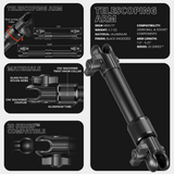 LINK™ MagSafe Phone Mount | Accessory Ready Dash and Grab Handle Compatible | 2021+ Ford Bronco | 7.5"-9.25" Telescoping Arm - Xtrusion Overland