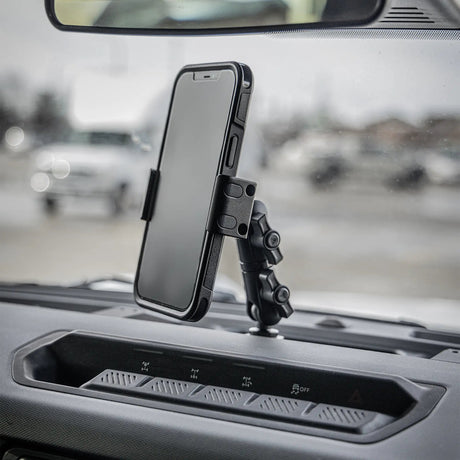 LINK™ Qi2.2/MagSafe Charging & Cooling Phone Mount | Accessory Ready Dash and Grab Handle Compatible | 2021+ Ford Bronco | 3.5" Arm - Xtrusion Overland
