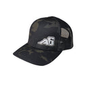 Low Pro Trucker Snap - Back Hat - Black/Grey with A6™ Embroidered Logo - Xtrusion Overland