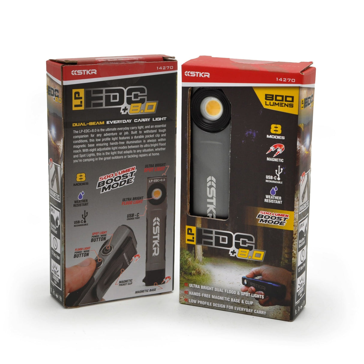 LP - EDC+ 8.0 Low Profile Everyday Carry Ultra - Thin Spot & Flood Flashlight - Xtrusion Overland