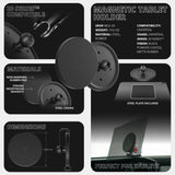 Magnetic Tablet Holder | Slim Track Base | 2" DuraLock™ Arm - Xtrusion Overland
