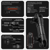 Magnetic Tablet Holder | Slim Track Base | 5" DuraLock™ Arm - Xtrusion Overland