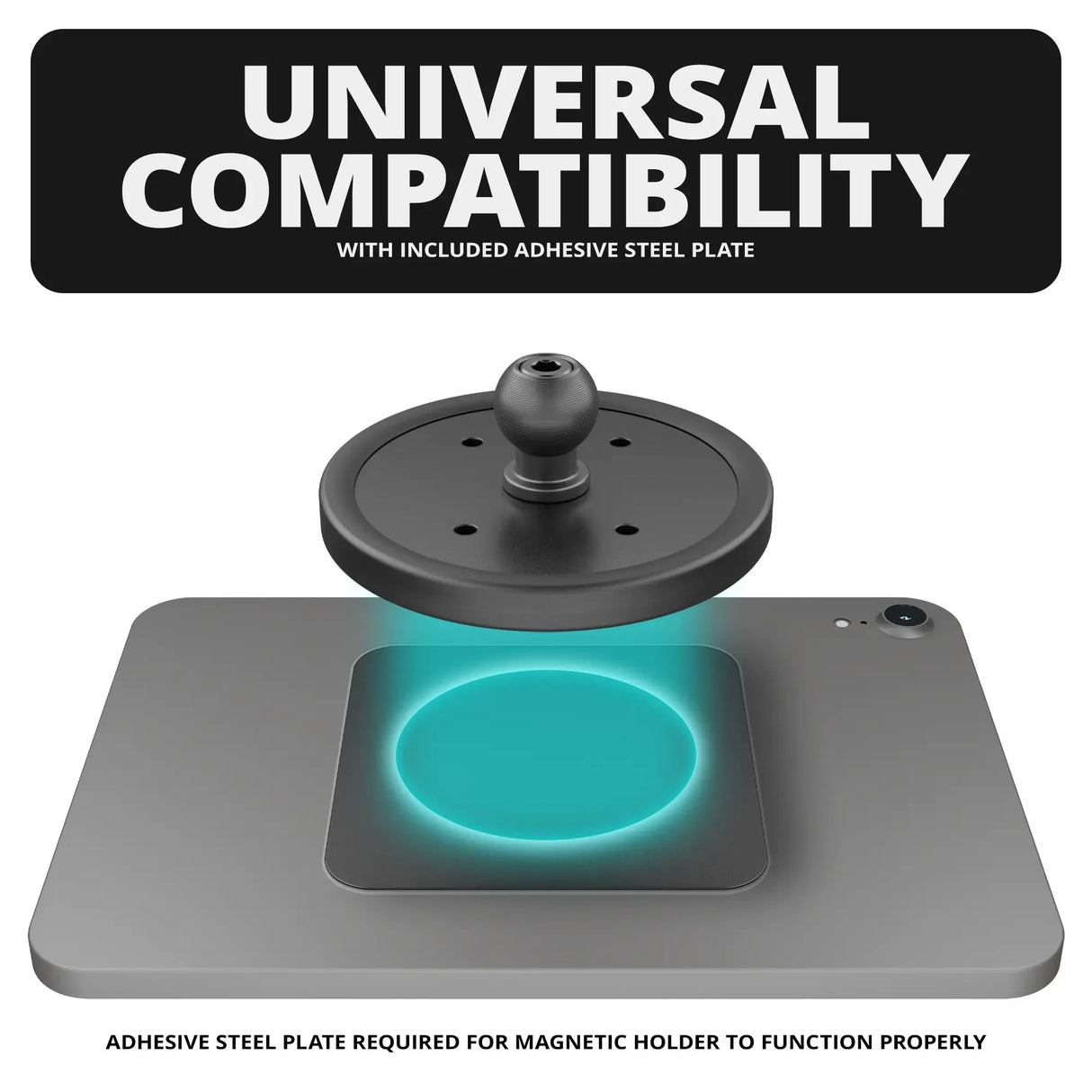 Magnetic Tablet Holder | Slim Track Base | 6" DuraLock™ Arm - Xtrusion Overland