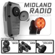 Midland MXT CB Mic | Slim Track Base | 2" DuraLock Arm - Xtrusion Overland