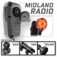 Midland MXT CB Mic | Slim Track Base | 3.5" DuraLock Arm - Xtrusion Overland