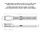 Midnight Forest Spinning Rod Locker - Xtrusion Overland