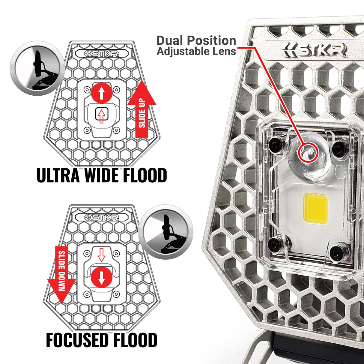 Mobile Task Light - 1200 Lumen Flood Light - Xtrusion Overland