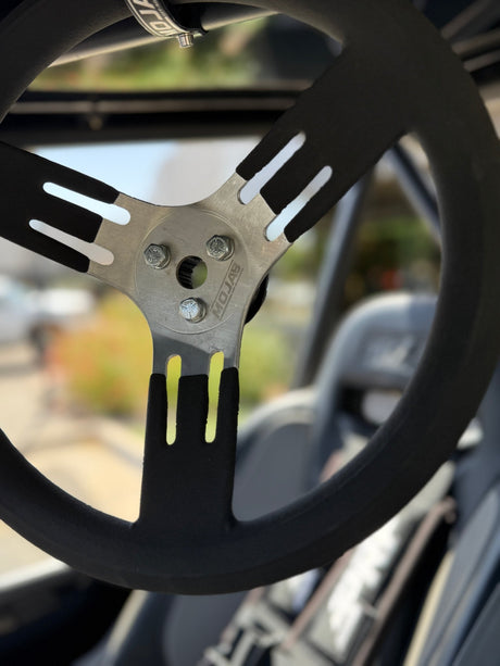 MOJAB 13" Aluminum Steering Wheel – 3-Bolt Pattern (Extended coating spokes) - Xtrusion Overland