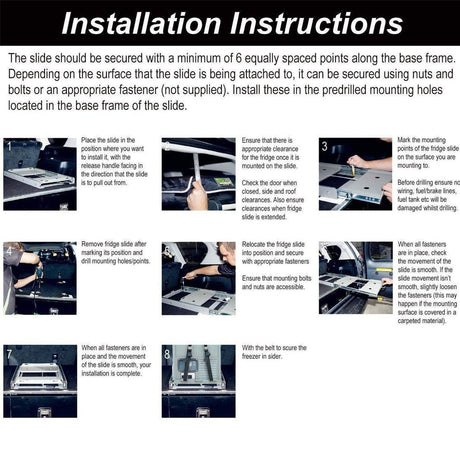Mounting Slide of JPPro/VL45/APL35/VL35Pro/VL45Pro Freezer | ICECO - Xtrusion Overland