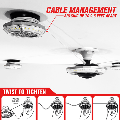 MPI - Multi-Point Illumination Motion Garage Ceiling Light - Xtrusion Overland