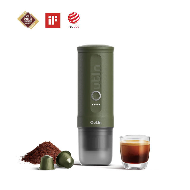 Nano Portable Espresso Machine (Forest Green) - Xtrusion Overland