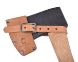 Natural Leather Mask, Riveted Design with Strap for Hatchets - Xtrusion Overland