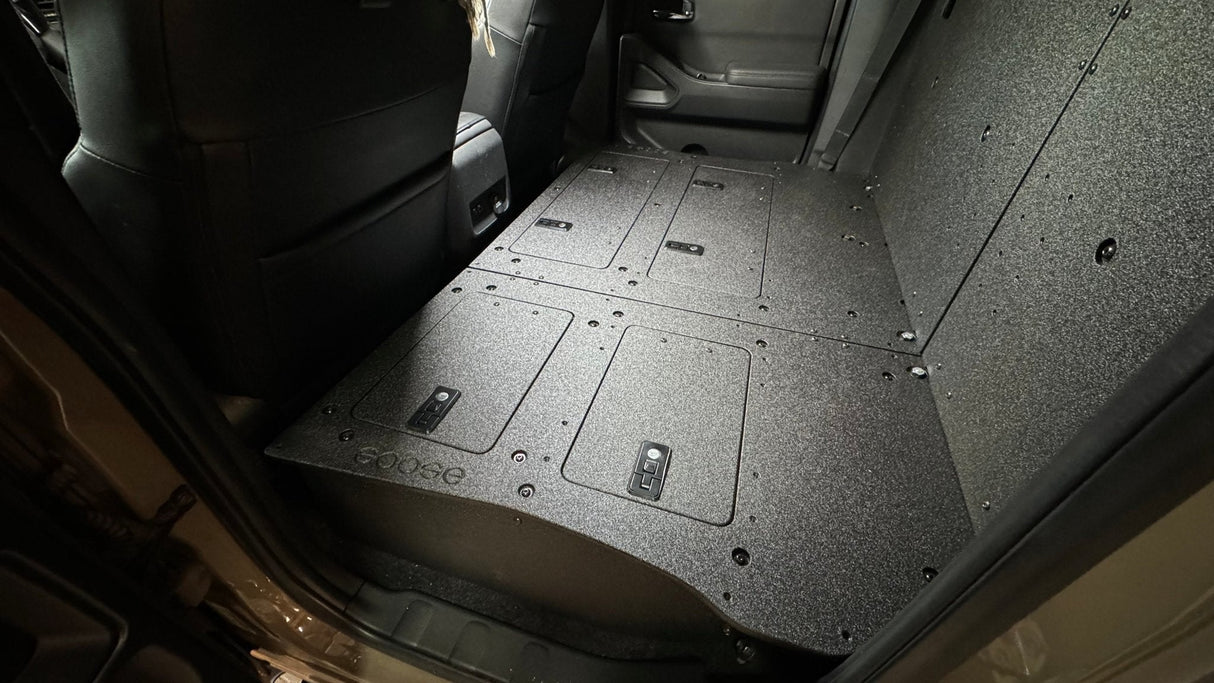 Nissan - Frontier - Crew Cab - 2021 - Present - 3rd Gen - Explore Series - Second Row Seat Delete Plate System - Xtrusion Overland