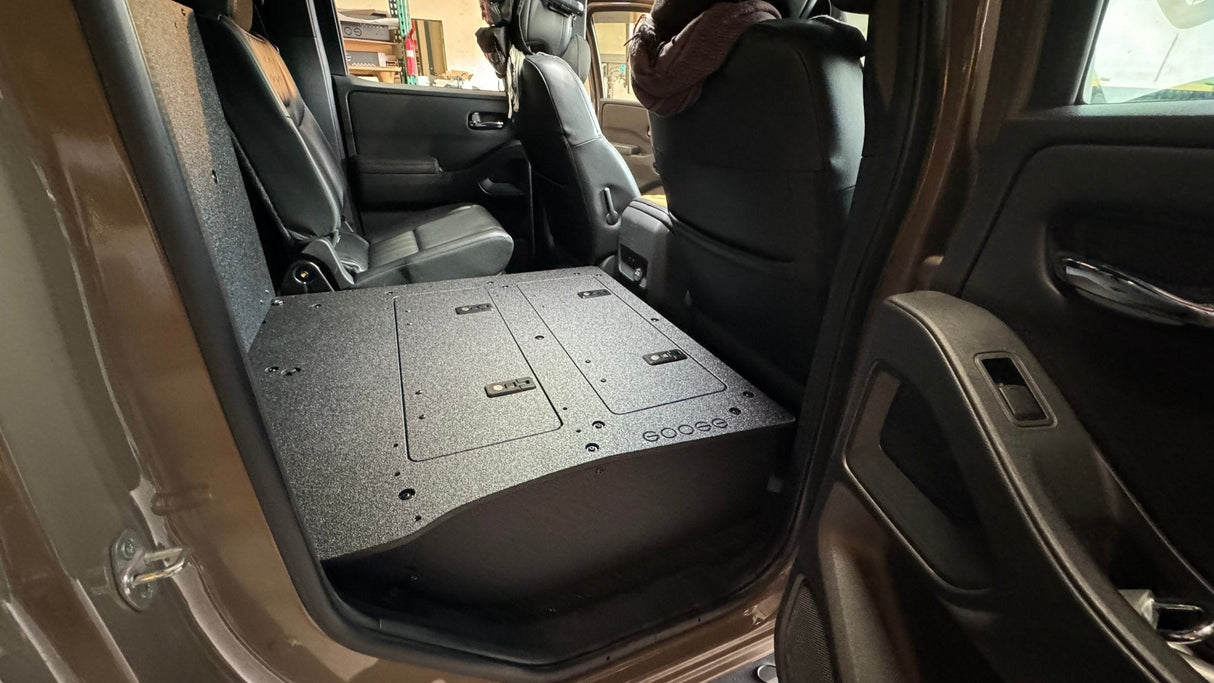 Nissan - Frontier - Crew Cab - 2021 - Present - 3rd Gen - Explore Series - Second Row Seat Delete Plate System - Xtrusion Overland