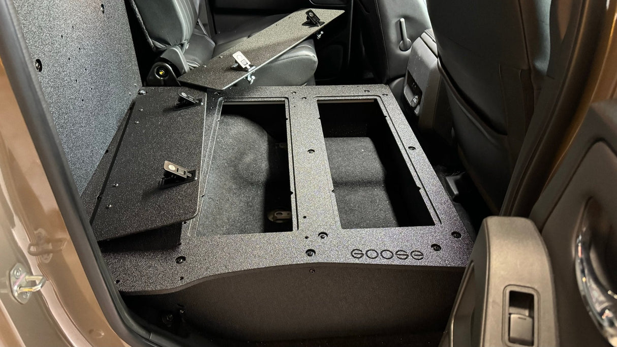 Nissan - Frontier - Crew Cab - 2021 - Present - 3rd Gen - Explore Series - Second Row Seat Delete Plate System - Xtrusion Overland