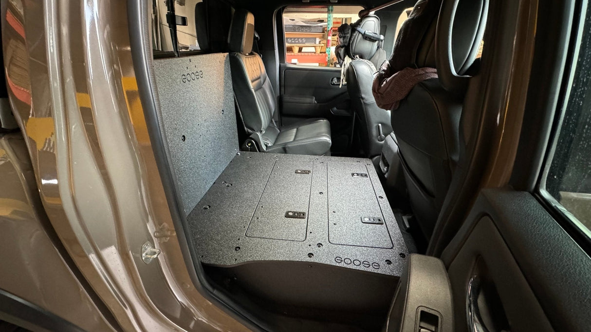 Nissan - Frontier - Crew Cab - 2021 - Present - 3rd Gen - Explore Series - Second Row Seat Delete Plate System - Xtrusion Overland