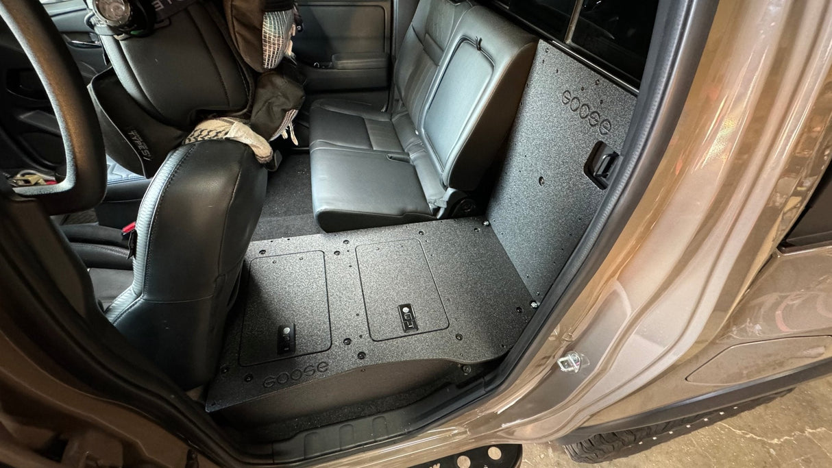 Nissan - Frontier - Crew Cab - 2021 - Present - 3rd Gen - Explore Series - Second Row Seat Delete Plate System - Xtrusion Overland