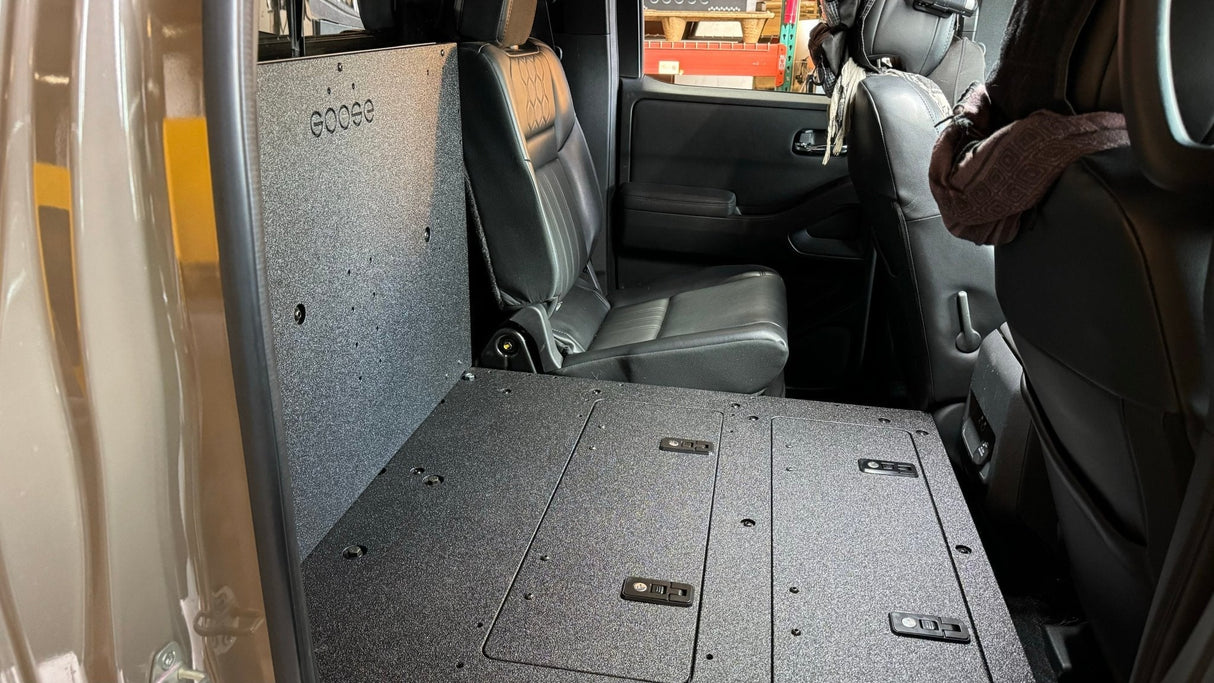 Nissan - Frontier - Crew Cab - 2021 - Present - 3rd Gen - Explore Series - Second Row Seat Delete Plate System - Xtrusion Overland