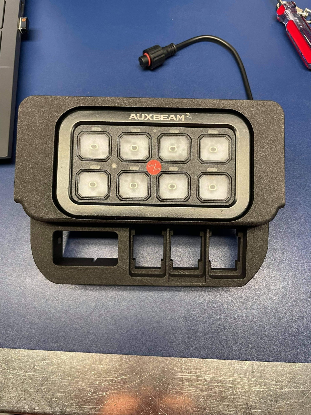 No Cut Base Switch Panel for 3 Short Switches (Tacoma Double Cab) - Xtrusion Overland