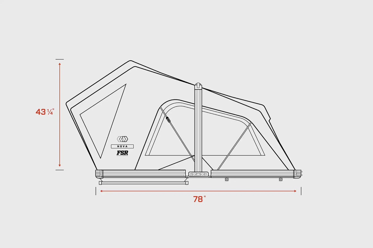 Nova Standard - Rooftop Tent - Xtrusion Overland