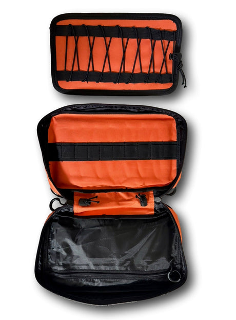 Orange Molle Pouch Set- (1 Large, 2 Medium) - Xtrusion Overland