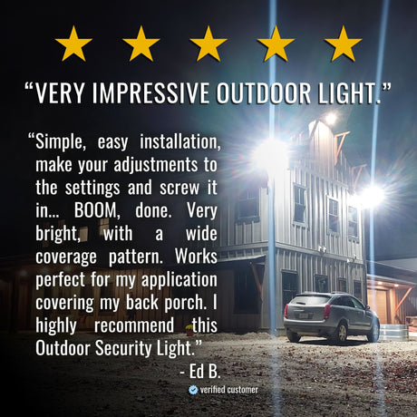 Outdoor Security Motion Yard Flood Light - Xtrusion Overland