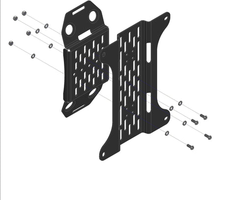 Overland Kitted Spare Tire Accessory Bracket - Xtrusion Overland