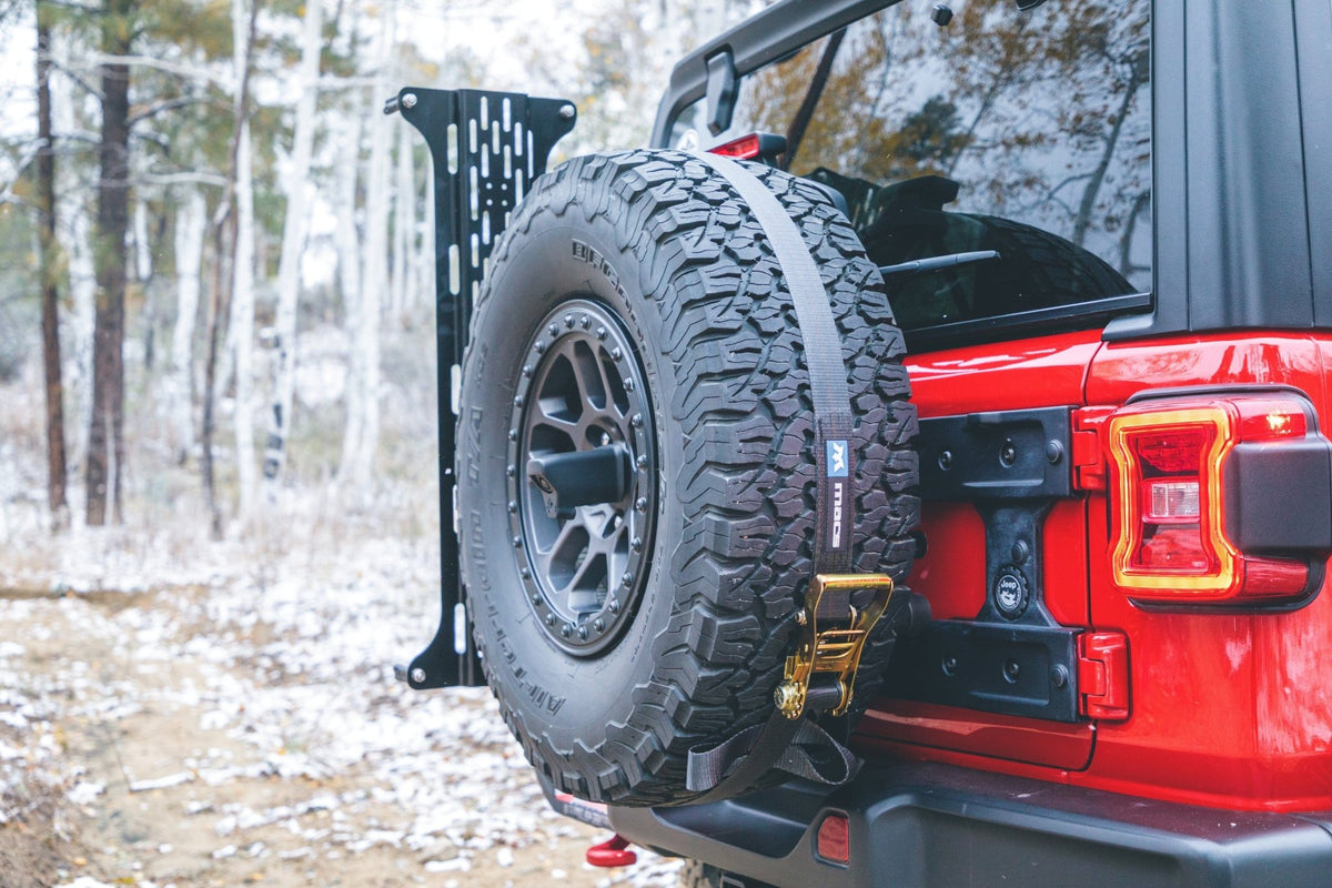 Overland Kitted Spare Tire MAXTRAX Mounting System - Xtrusion Overland
