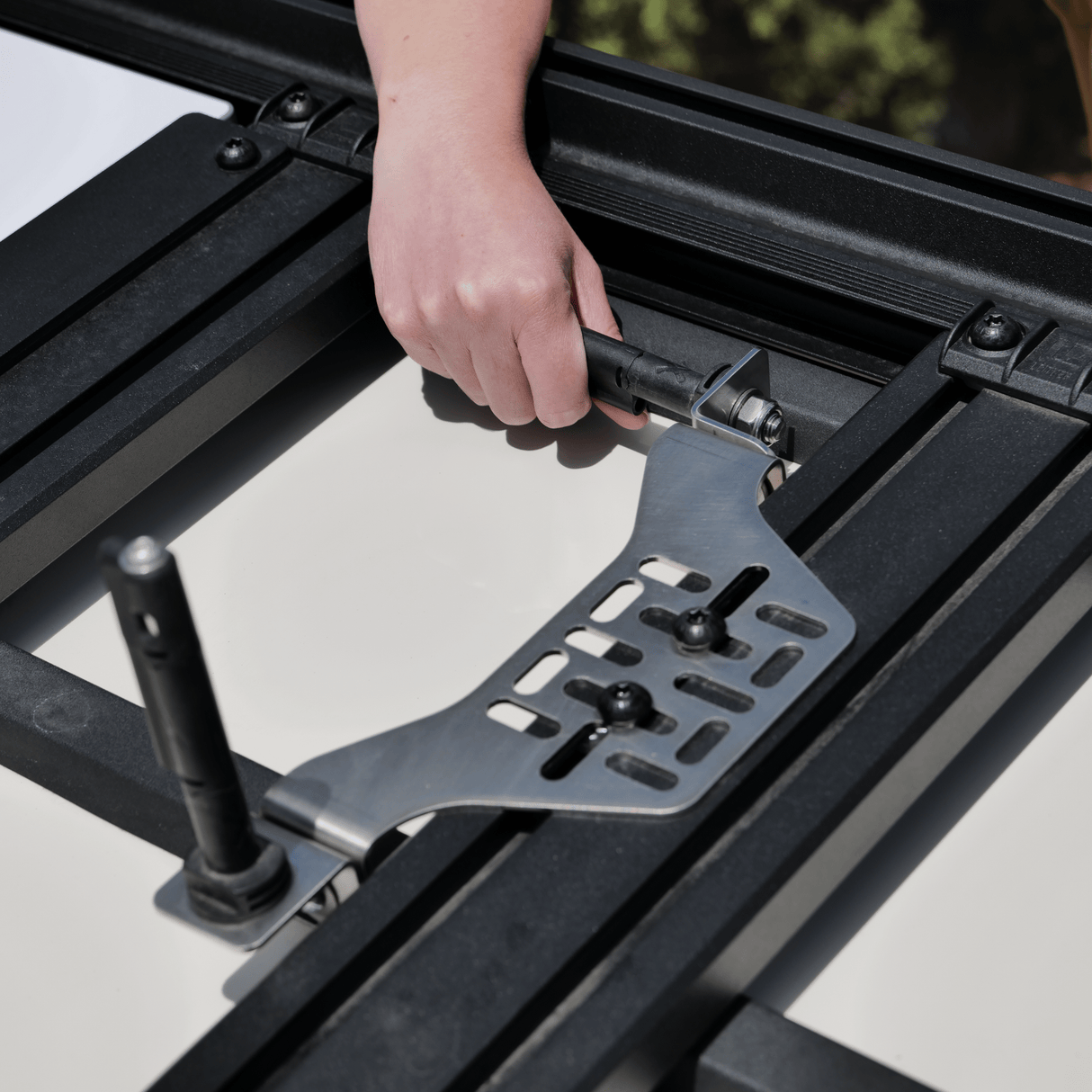 Overland Kitted Stealth Folding MAXTRAX® Roof Rack Mount - Xtrusion Overland