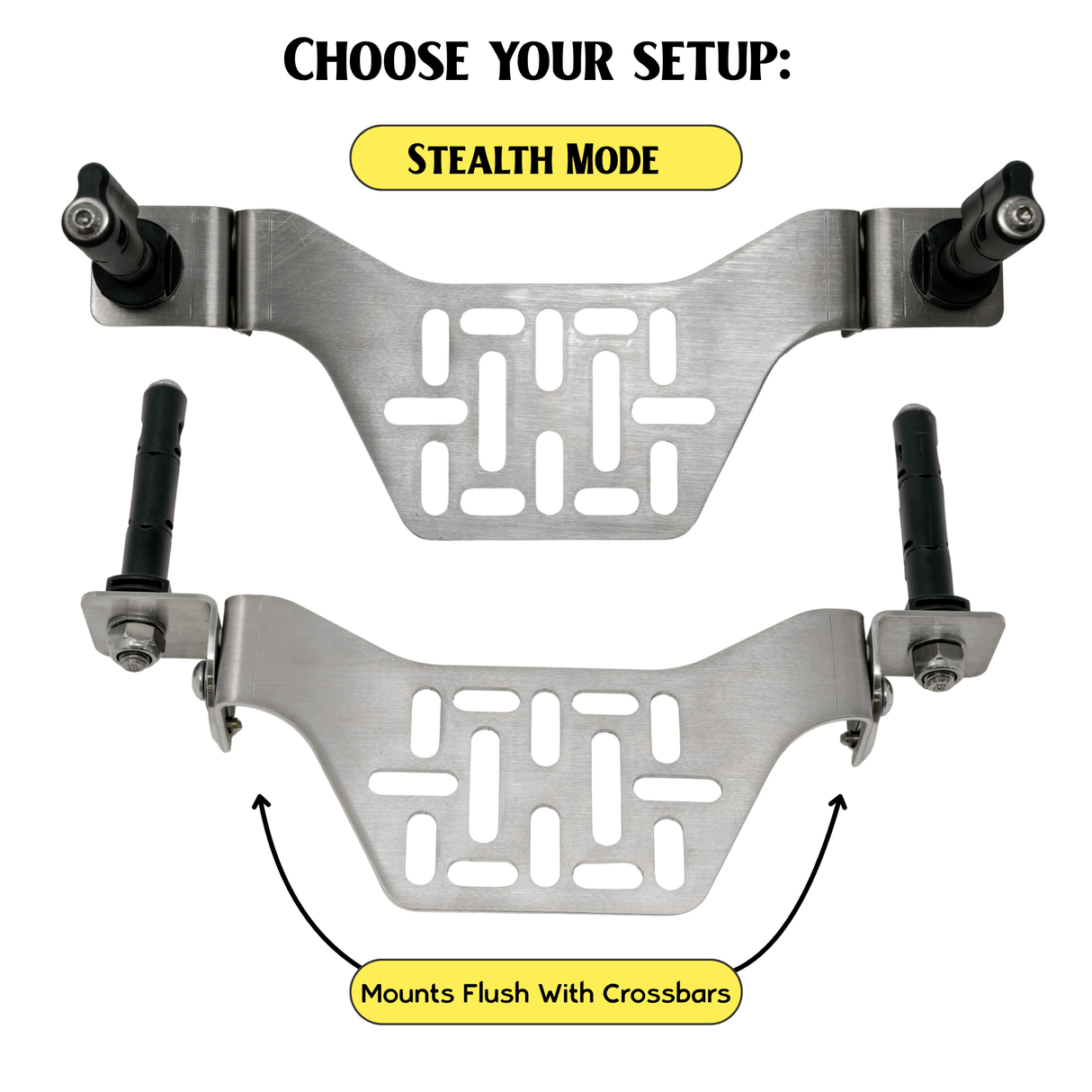 Overland Kitted Stealth Folding MAXTRAX® Roof Rack Mount - Xtrusion Overland