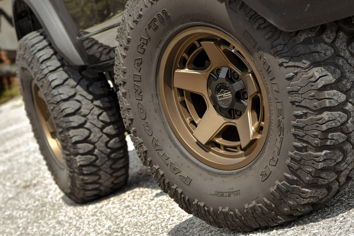 Overland Sector Atlas 17x9 -12 5x114.3/5x127mm 71.5mm Satin Textured Bronze - Xtrusion Overland