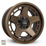Overland Sector Atlas 17x9 -12 5x114.3/5x127mm 71.5mm Satin Textured Bronze - Xtrusion Overland